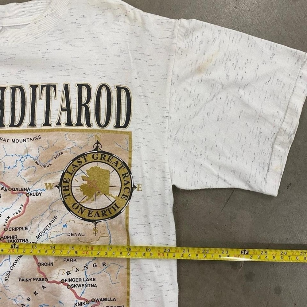 Vintage Alaska Iditarod Nature Destination Dog Sledding 90s T-Shirt Size L - Picture 5 of 6